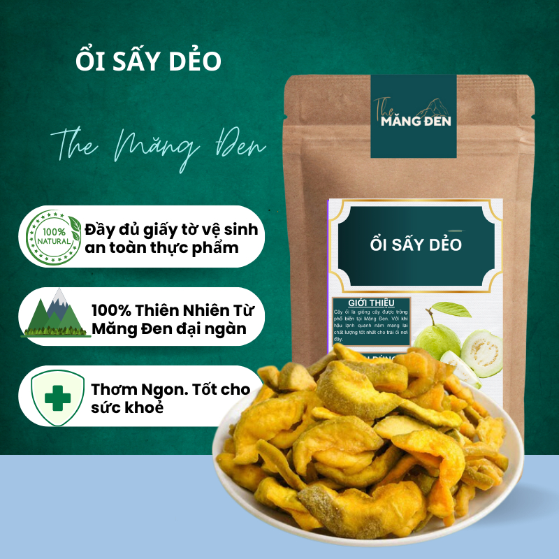 Ổi Sấy Dẻo Không Đường The Măng Đen 250g Đặc Sản Măng Đen Kon Tum