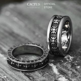 NHẪN CHROME HEART THÉP TITAN không gỉ , không bay màu 8 - Cactus Accessoriesss