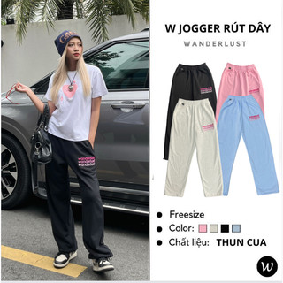 Quần Jogger Rút dây Thêu Wanderlust