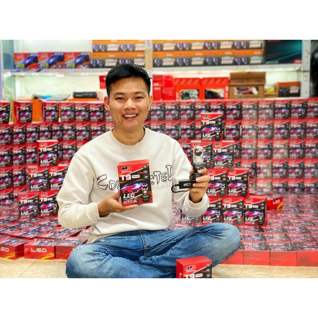 Đèn Pha Led Bi Mini T9 Pro  60W MA Racing Chính Hãng_Sáng Hơn Bi Cầu To 3.0 _ Lê Lĩnh Vlog