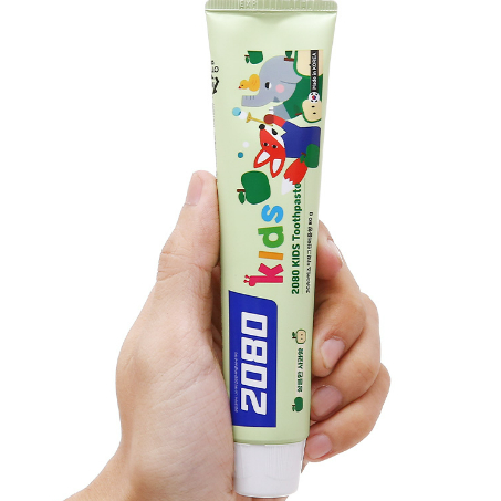 Kem đánh răng trẻ em ngừa sâu răng 2080 Kids Hàn Quốc 80g - Hương táo