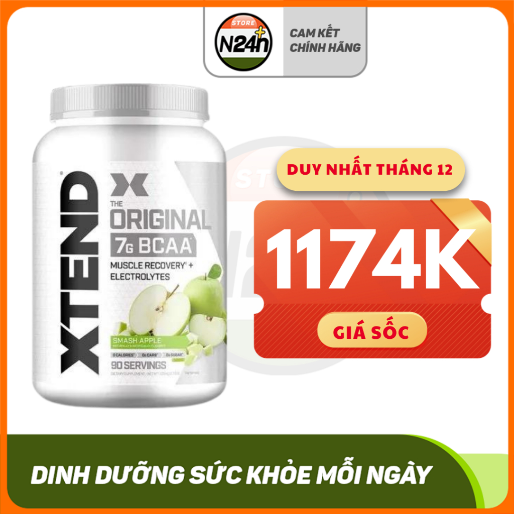 XTEND BCAA 90SER Thực Phẩm Bổ Sung Phục Hồi Cơ - CAM KẾT CHÍNH HÃNG