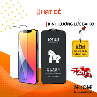 Kính cường lực iphone baiko siêu cứng full màn 6/6plus/6splus/7/7plus/8/8plus/x/xr/xs/11/12/13/promax - Phukienhatde