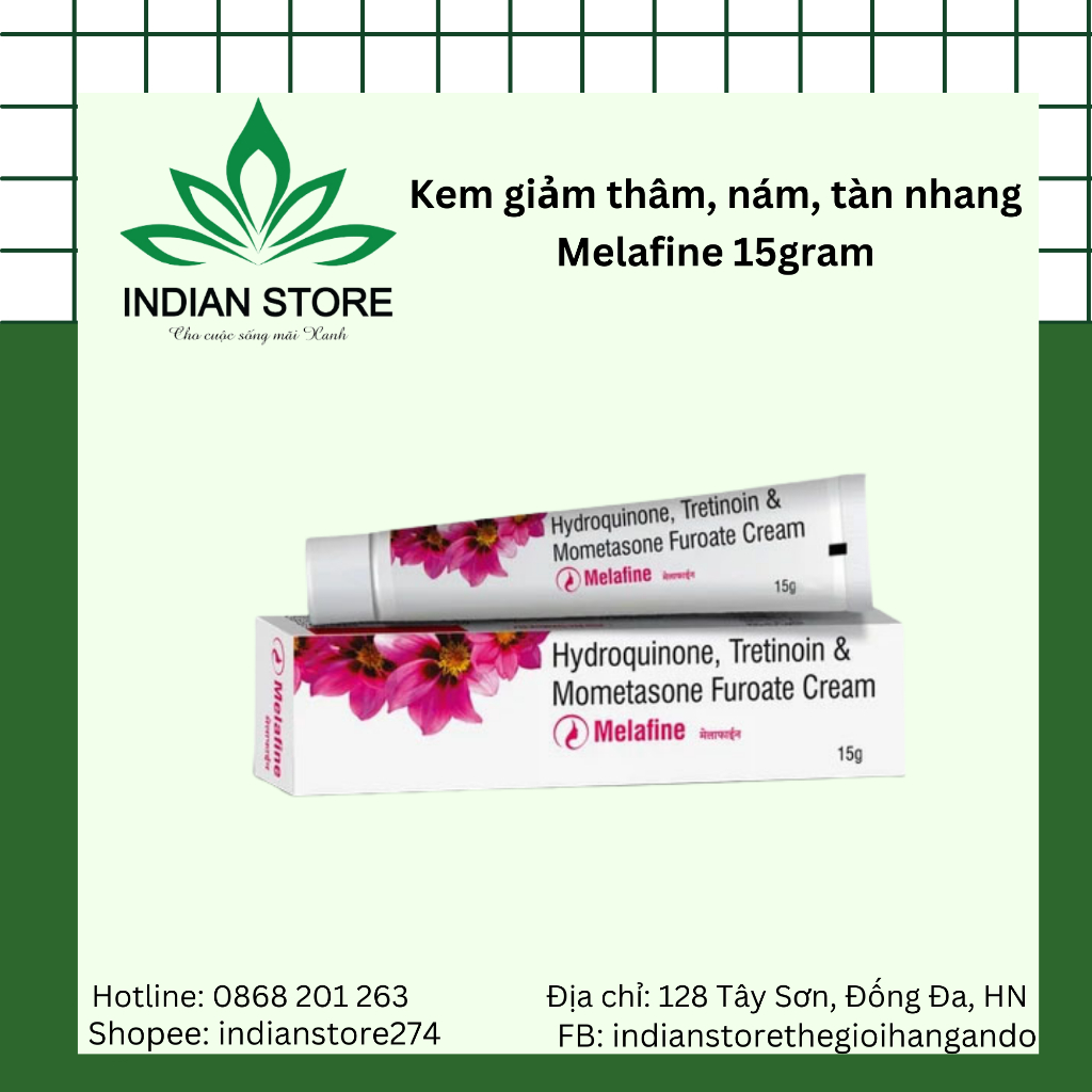 Kem hỗ trợ giảm thâm, nám, tàn nhang Melafine Ấn Độ 15g