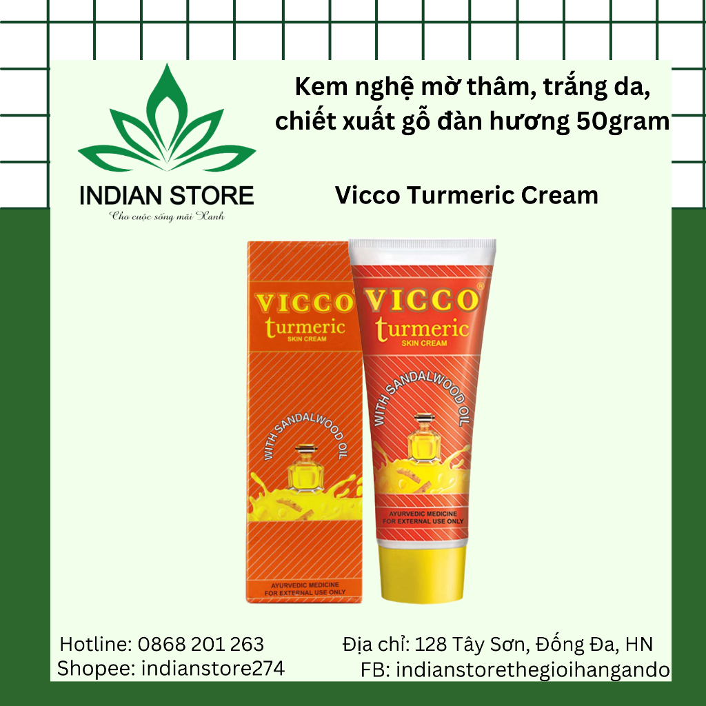 [Date 05.2024] Kem nghệ giảm thân - Vicco Turmeric Vanishing Cream 30g