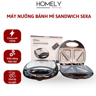 Máy nướng bánh mì đa năng SEKA, Máy kẹp nướng bánh mì nướng nhanh chín đều, chống dính tốt