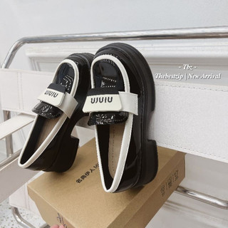 Giày đốc nữ chữ NINRIN chất da bóng đế 5cm