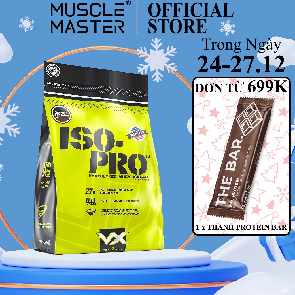 Whey Protein 100% HYDROLYZED WHEY ISOLATE VitaXtrong Iso Pro 2lbs