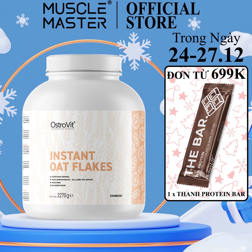 Yến Mạch Ăn Liền OstroVit Instant Oat Flakes 2.27kg