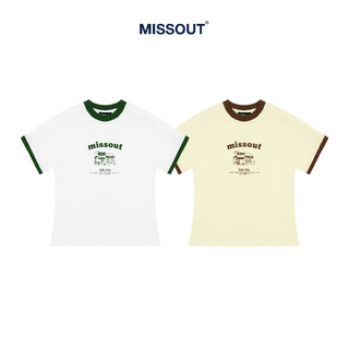Áo Thun Our Story Baby Tee Missout - Cream/White