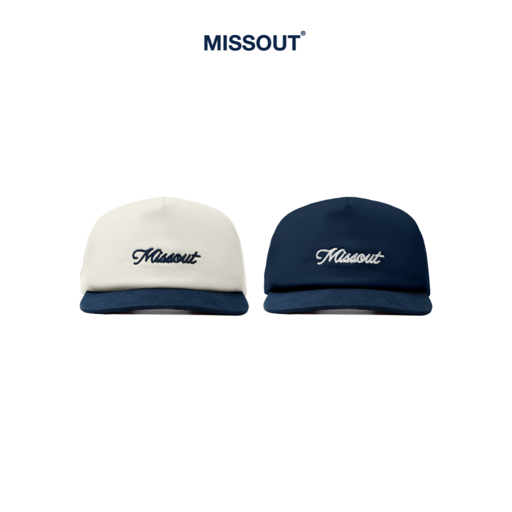 Nón A Frame Cap Missout White/ Dark Blue