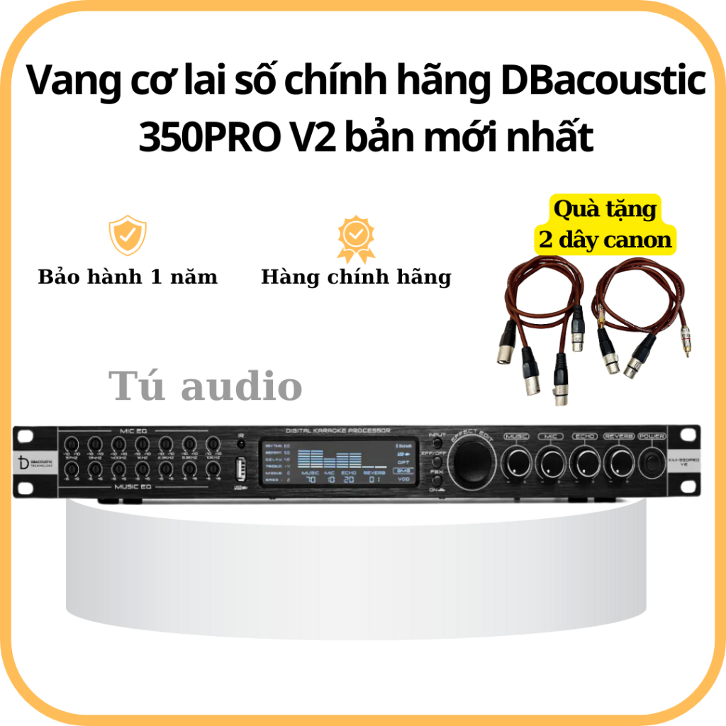 Vang cơ lai số dB Acoustic KM 350 Pro V2 Vertion 2- Hàng Chính Hãng, tặng 2 dây canon