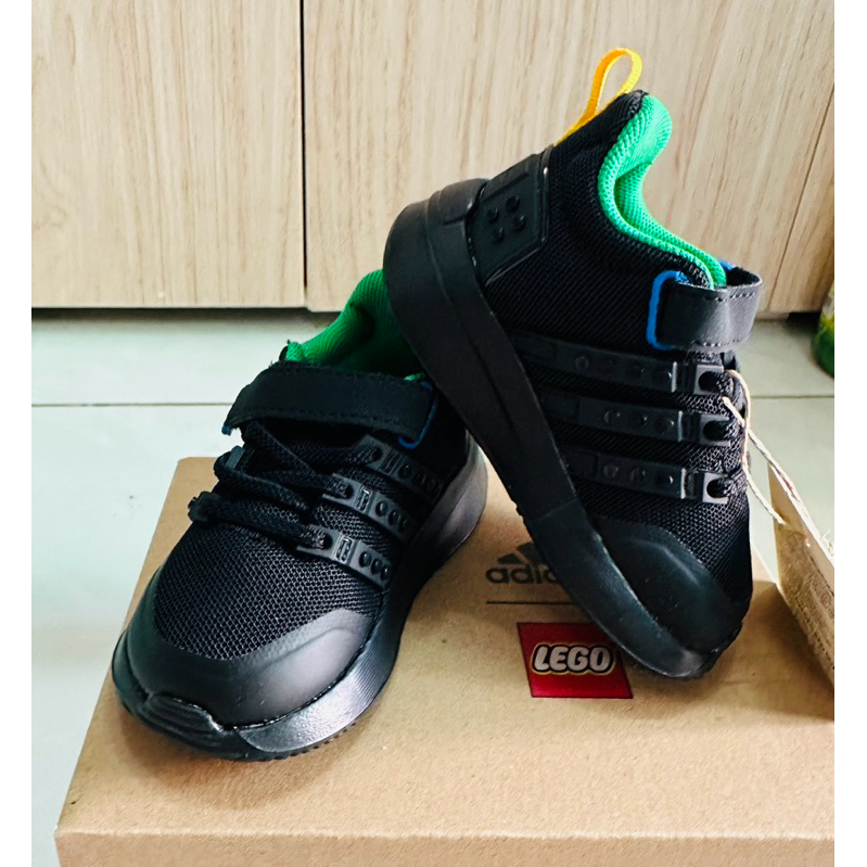 ( Chính hãng) adidas Chạy Giày adidas x LEGO® Racer TR21 Có Dây Giày Co Giãn Và Quai Dán Trẻ em Đen IF2892