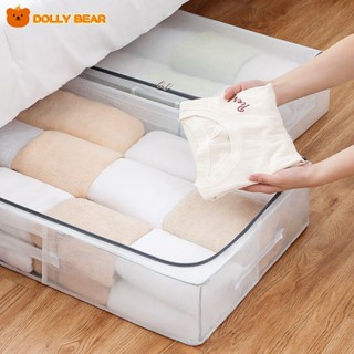  Hộp đựng quần áo túi đựng chăn màn hộp nhựa đựng quần áo dung lượng lớn Đặt dưới giường tiết kiệm không gian 