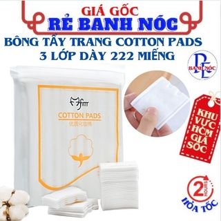  Bông Tẩy Trang Cotton Pads Mèo 3 Lớp Dày 222 Miếng Chất Lượng Siêu Mềm, Cotton Tự Nhiên An Toàn Cho Da