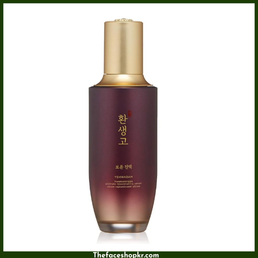 Serum dưỡng ẩm chống lão hóa trẻ hóa da nám nếp nhăn The Face Shop Yehwadam Hwansaenggo Ultimate Rejuvenating Serum 45ml