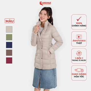Áo khoác phao nữ CARDINA chần bông cản gió giữ ấm tuyệt đỉnh phom ôm vừa tôn dáng 3PLF03