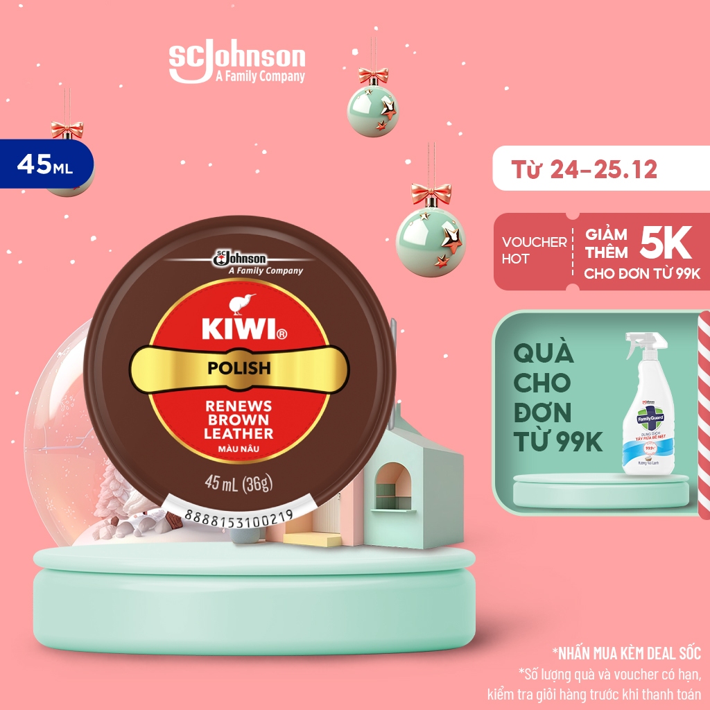 Kiwi Xi đánh giầy Màu Nâu 45ml