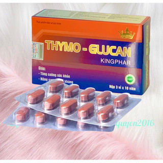 Tăng Cường Sức Khỏe THYMO - GLUCAN Kingphar- Hộp 30 Viên - Nâng Cao Sức Đề Kháng