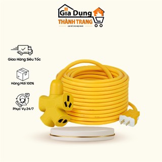Cuộn dây điện kèm ổ cắm, phích cắm đúc siêu bền, chịu lực, chịu nhiệt cao