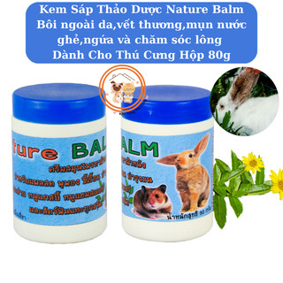 Kem sáp thảo dược Nature Balm thiên nhiên bôi lên da chữa lành vết thương,mụn nước, ghẻ,nuôi dưỡng lông cho thú cưng 80g