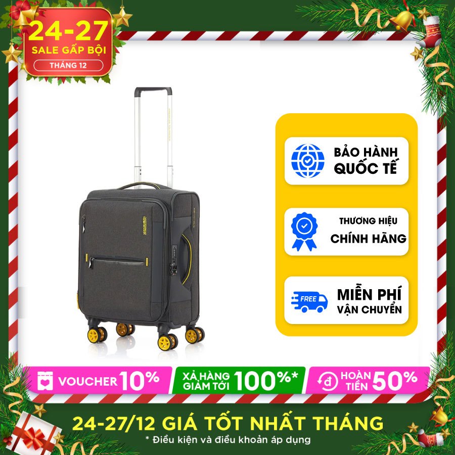 Vali kéo Droyce AMERICAN TOURISTER - MỸ size Cabin Vali kéo vải có thiết kế thời trang, hiện đại và trọng lượng nhẹ