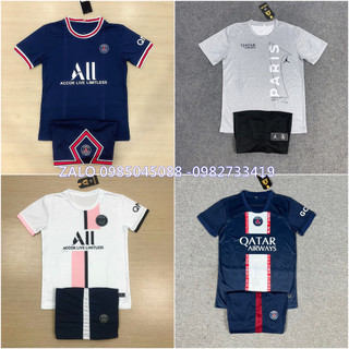 Áo Quần Trẻ Em- PSG - Paris Saint-Germain- Đủ mẫu- Chất Thun Thái - 2021 - Co Giãn 4 Chiều