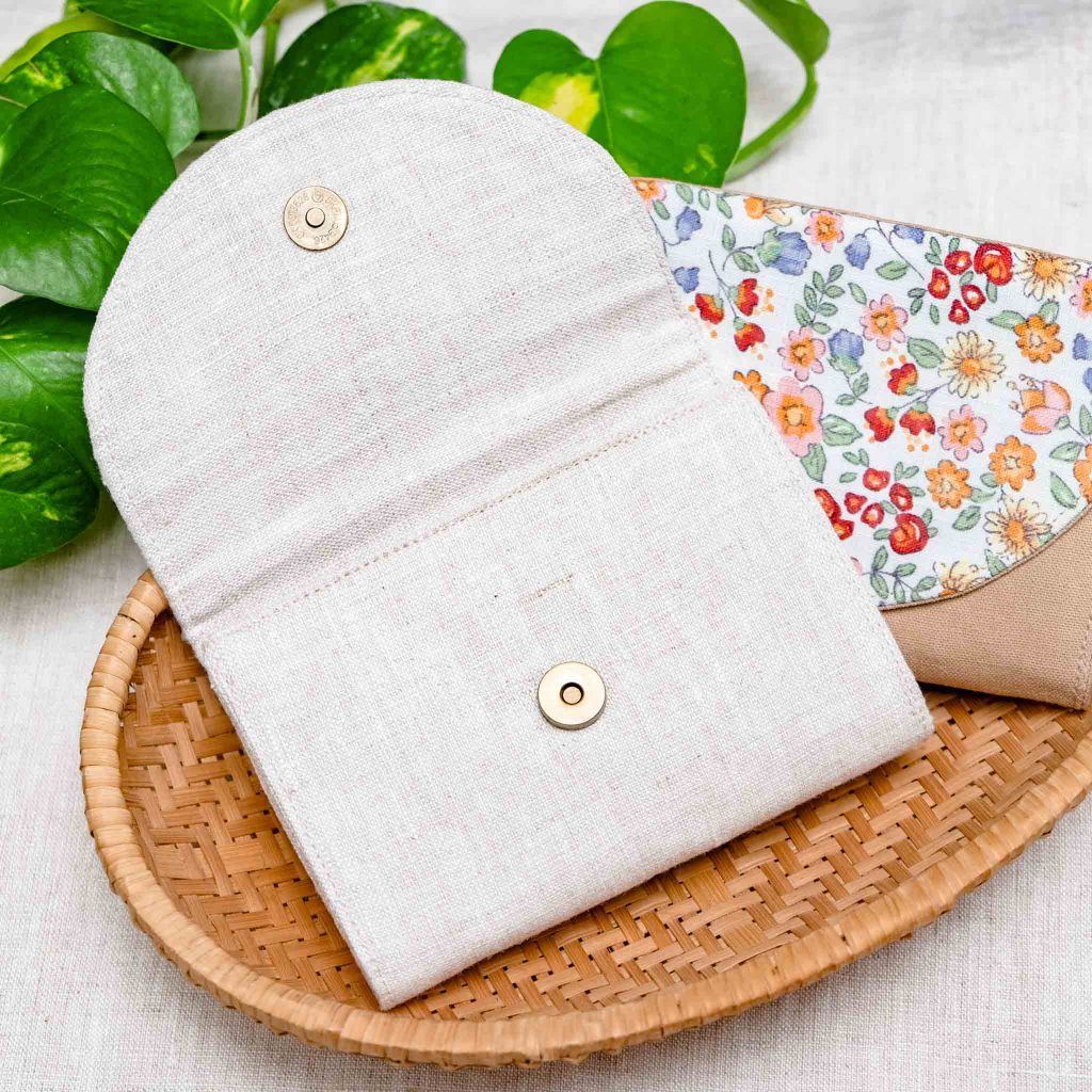 Ví mini cầm tay handmade có nắp gập