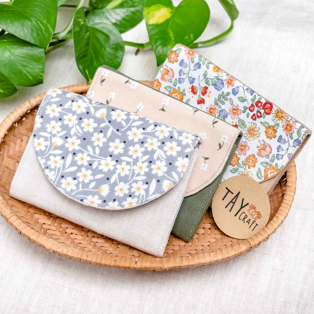 Ví mini cầm tay handmade có nắp gập