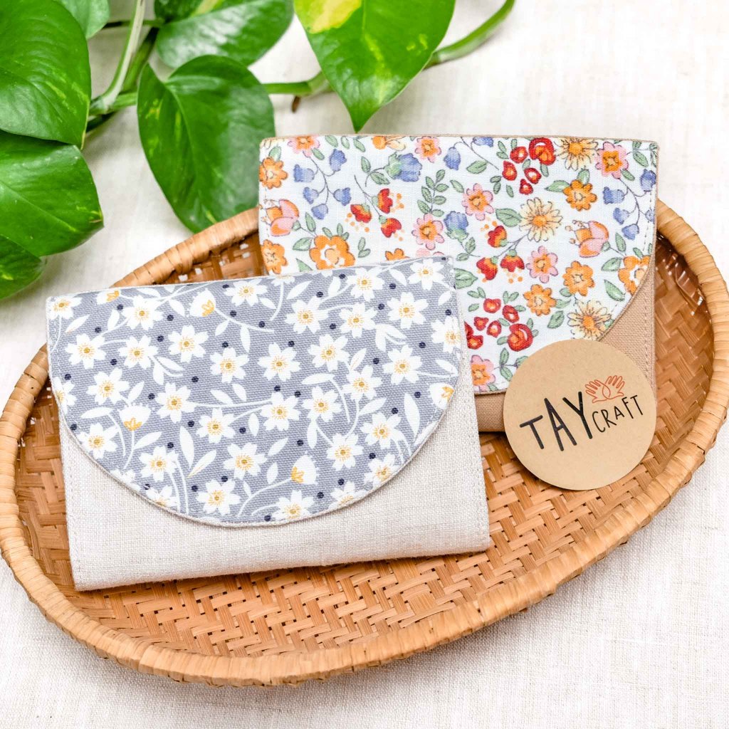 Ví mini cầm tay handmade có nắp gập