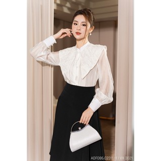 Áo sơ mi RUZA tay dài thiết kế thời trang thanh lịch sang trọng ADF086