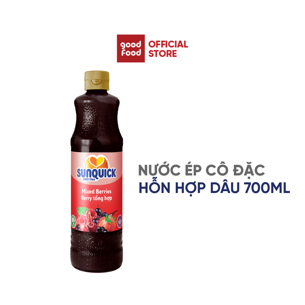 Nước Ép Trái Cây  Sunquick Berry tổng hợp 700ml - 1 chai