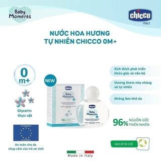 Nước hoa CHICCO hương tự nhiên cho bé( MẪU MỚI)