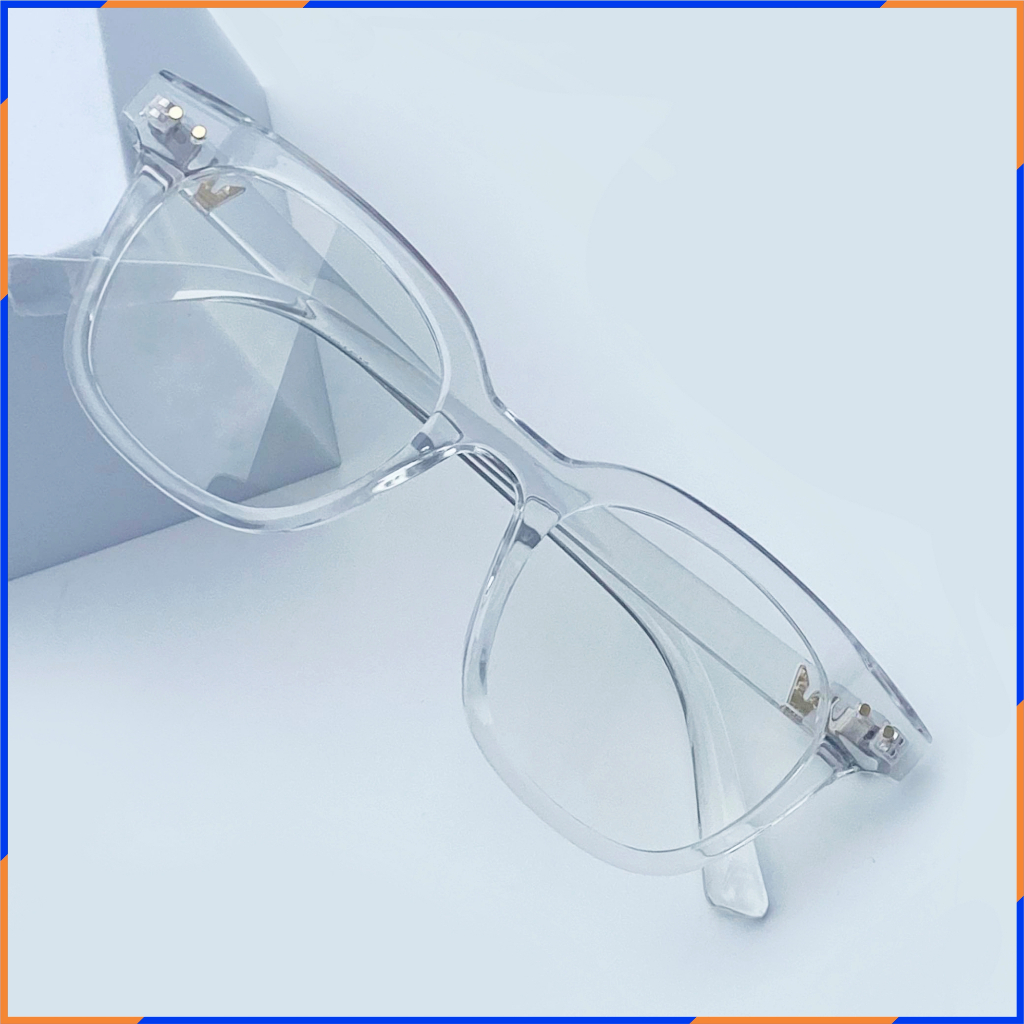 Mắt kính thời trang nam nữ màu trắng