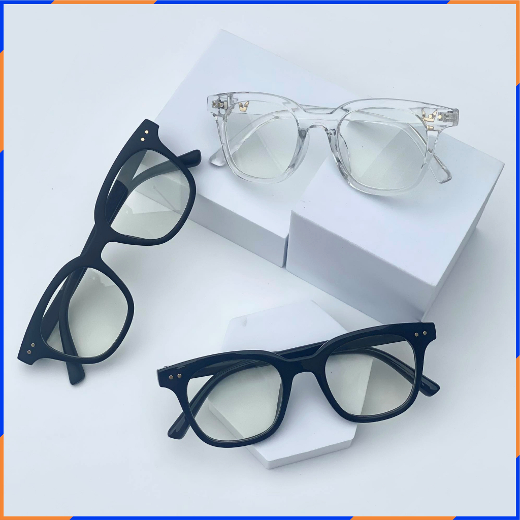Mắt kính thời trang nam nữ màu trắng
