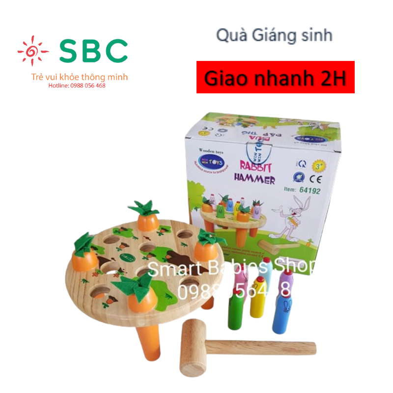 Đồ chơi gỗ Winwintoys Đập thỏ