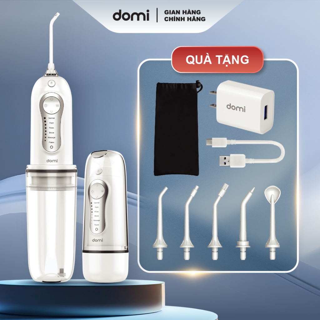 Tăm Nước Domi DM823 Pro Cầm Tay Công Nghệ Chống Nước Đạt Chuẩn IPX7