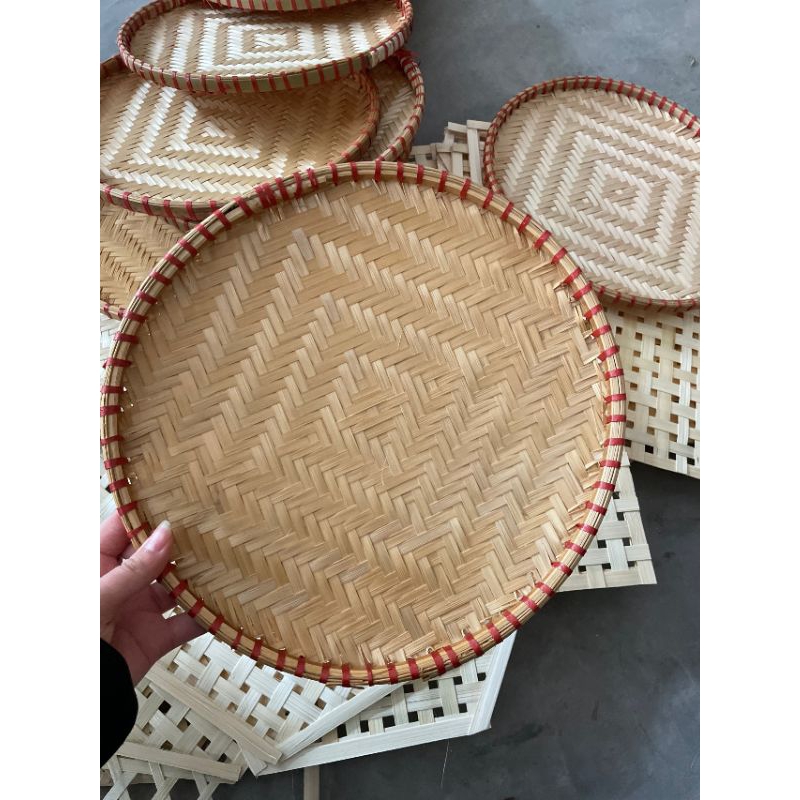 Mẹt tre trang trí, decor tết