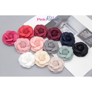 *Hoa trà dạ cao cấp 5cm - 5,5cm làm hoa cài áo, phụ kiện may mặc, phụ kiện tóc, phụ kiện thời trang, hoa trang trí