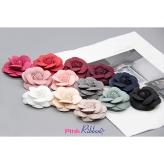 *Hoa trà dạ cao cấp 5cm - 5,5cm làm hoa cài áo, phụ kiện may mặc, phụ kiện tóc, phụ kiện thời trang, hoa trang trí