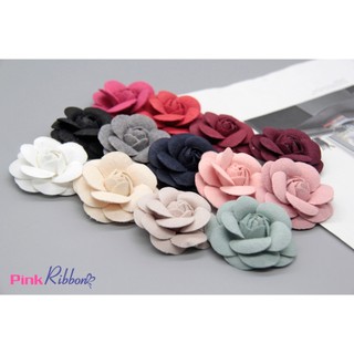 *Hoa trà dạ cao cấp 5cm - 5,5cm làm hoa cài áo, phụ kiện may mặc, phụ kiện tóc, phụ kiện thời trang, hoa trang trí