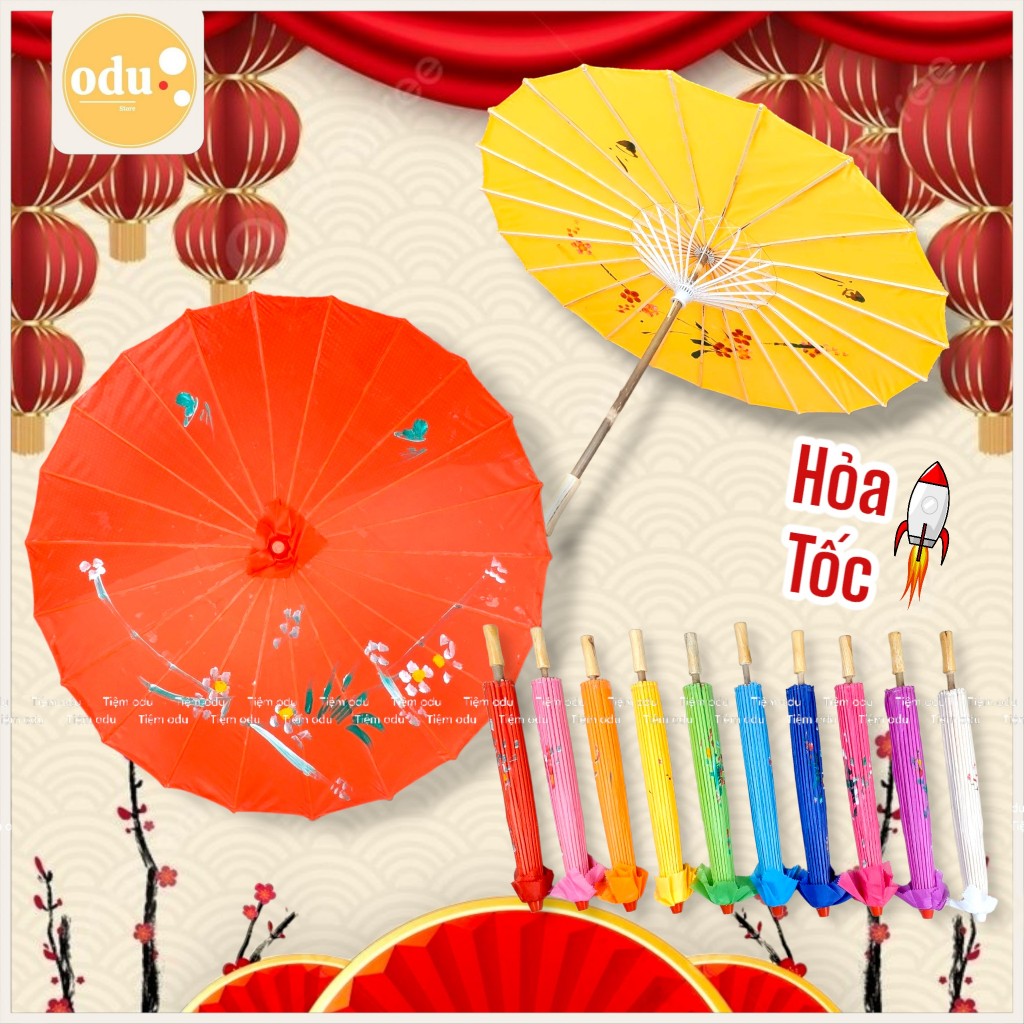 Dù Cổ Phong - Dù Múa Dân Tộc - Dù Vải Lụa