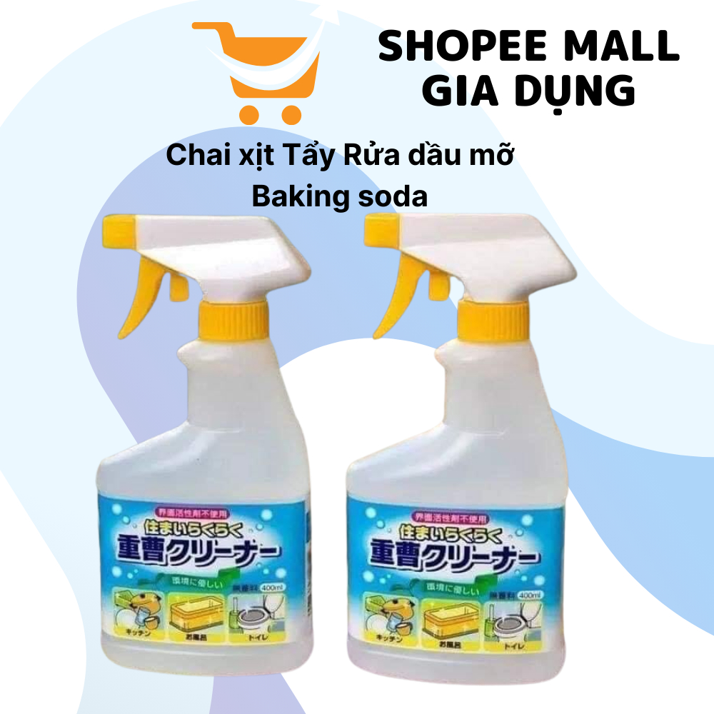 Chai xịt baking soda 400ml Rocket xịt đa năng tẩy rửa dung cụ nhà bếp Hàng Nội Địa Nhật chính hãng