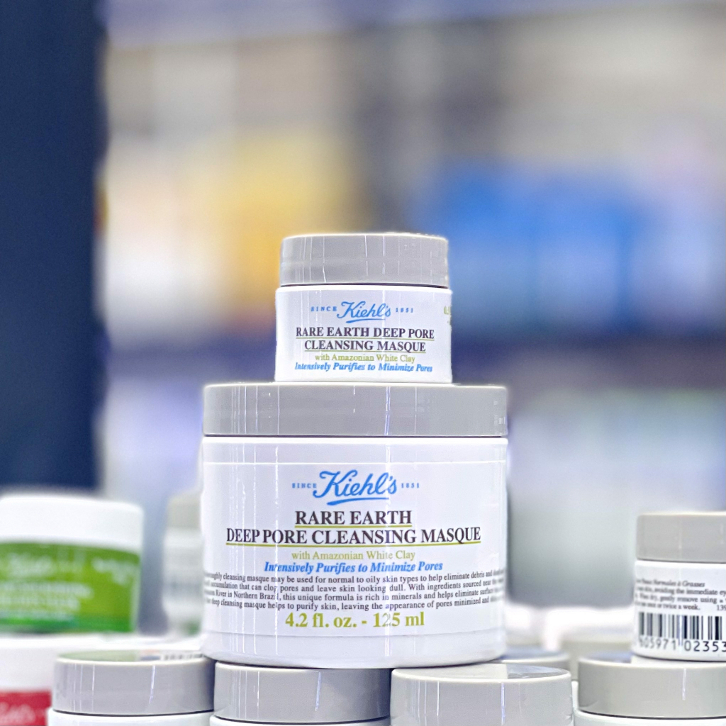 Mặt Nạ Đất Sét Kiehl's Rare Earth Deep Pore Cleansing Masque Làm Sạch Sâu Se Khít Lỗ Chân Lông, giảm mụn đầu đen