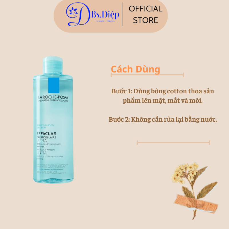 Nước tẩy trang La Roche Posay Effaclar EAU Micellar Ultra Water  / Ultra Water Sensitive  400ml