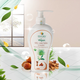 Gel Nước lau sàn bồ hòn hữu cơ Hoa Nén 550ml - kết hợp tinh dầu thiên nhiên khử mùi, đuổi muỗi
