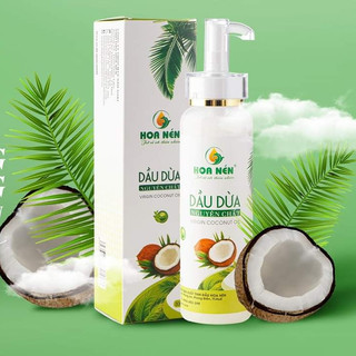 Dầu dừa hữu cơ nguyên chất ép lạnh Hoa Nén 170ml/300ml