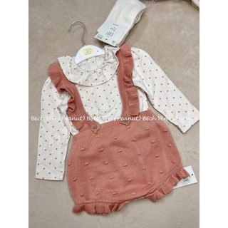 Set Romper Bodysuit bé gái Geo Auth