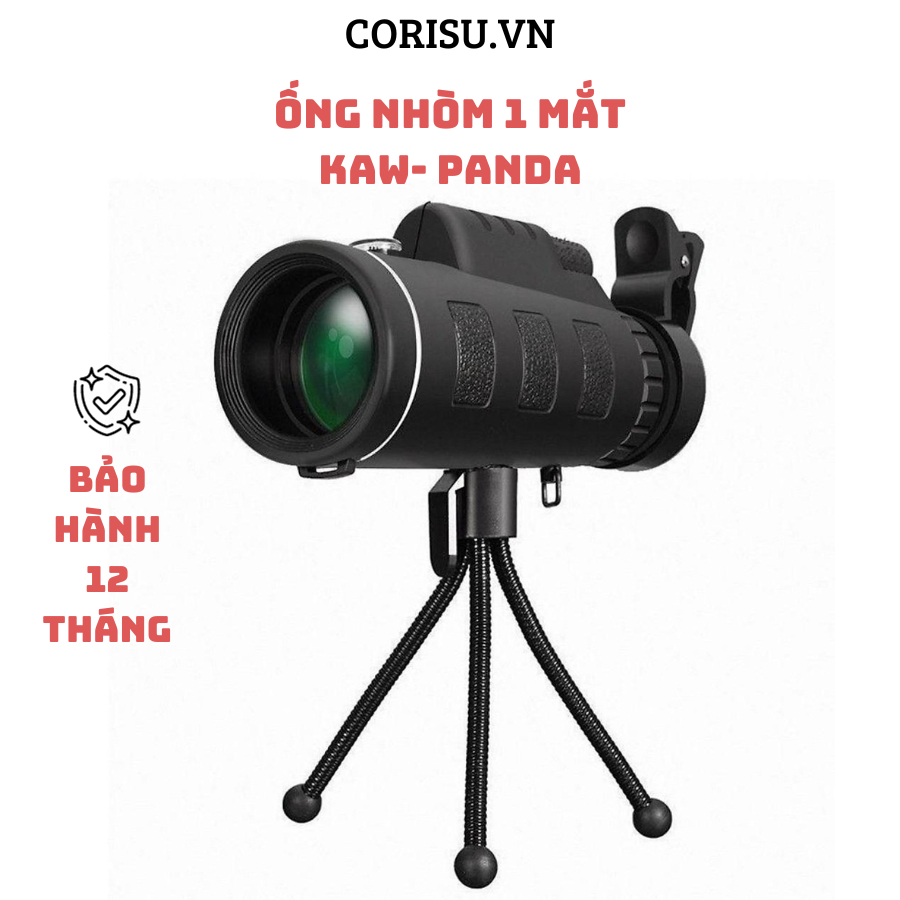 Ống nhòm một mắt Corisu PANDA gắn điện thoại cho hình ảnh siêu nét nhỏ gọn tiện dụng