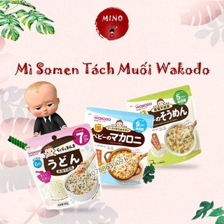 Mì somen, udon, nui wakodo tách muối cho bé ăn dặm 130g nhật bản từ 5m+ 7m+ 9m+
